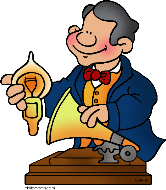Thomas Edison Clipart - Thomas Alva Edison Clip Art (561x648)