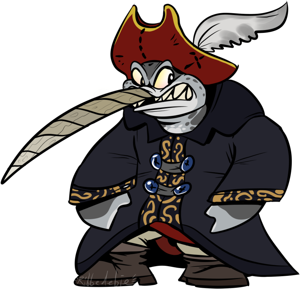 Pirate Captain Narwhal By Ribbedebie Pirate Captain - Cartoon Image Of A Lawyer (1024x966)