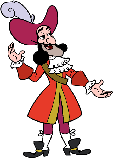Pirate Clipart Captain Hook - Jake And The Neverland Pirates Captain Hook (450x612)