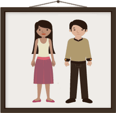7childless-family - Family Without Children Clipart (450x376)