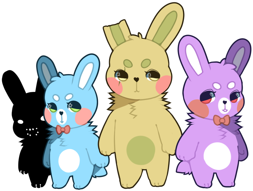 Bunny Family 2 By Palestdeer - Fnaf Bunny Family (888x671)