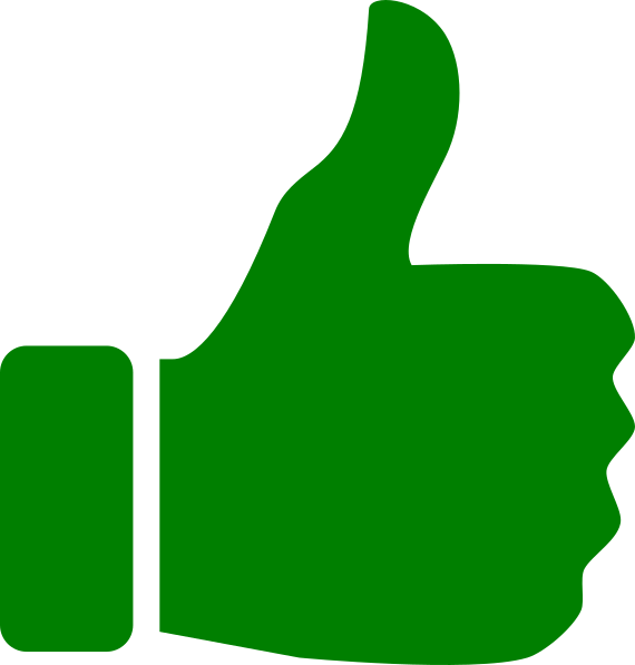 Thumbs Up Thumbs Down Clip Art At Clker - Thumbs Up Icon Png (570x597)