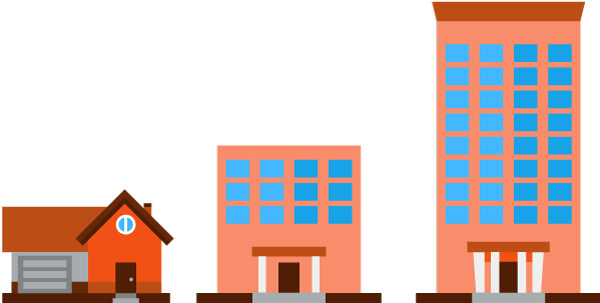 Customized For Your Specific Needs - Different Size Buildings (600x303)