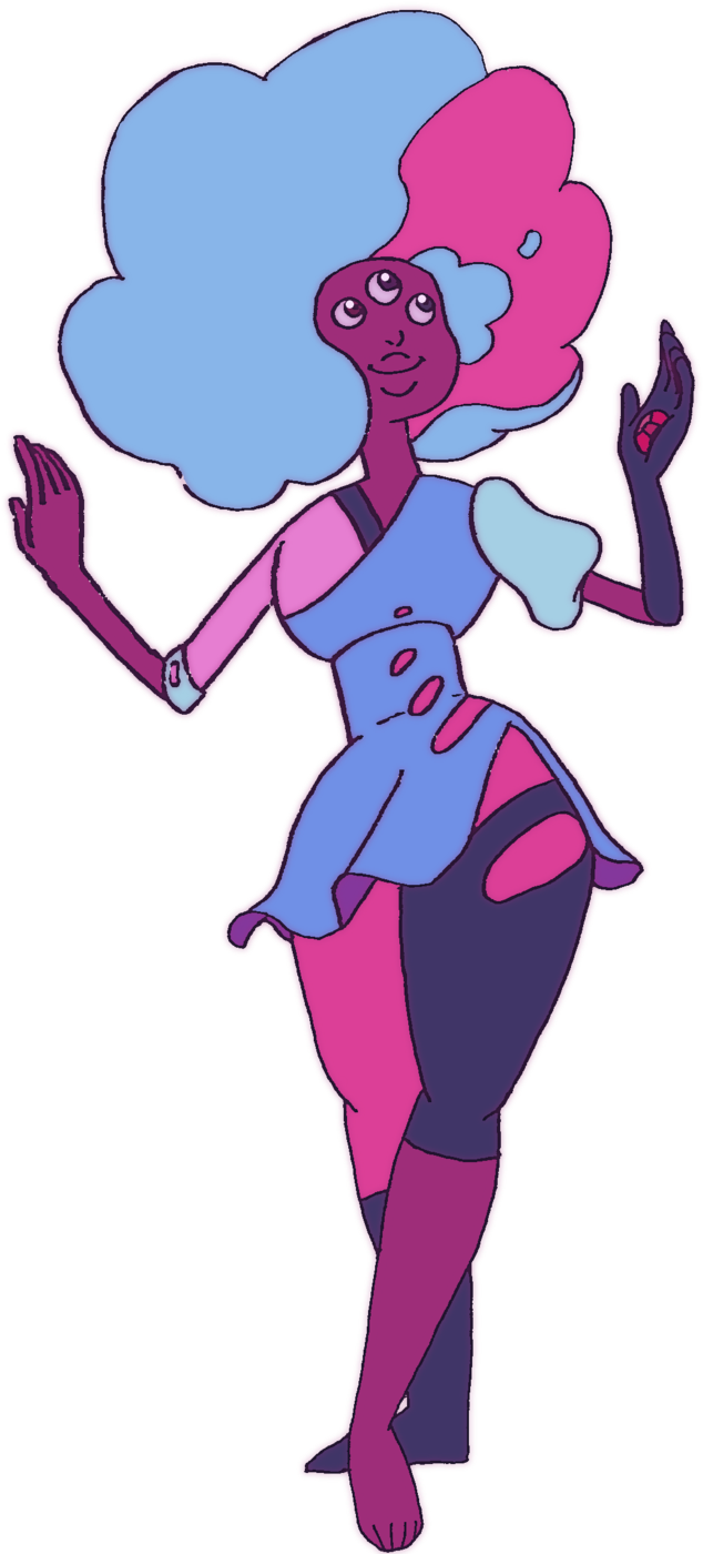 Cotton Candy Garnet By Mommacabbit Cotton Candy Garnet - Cartoon (800x1426)