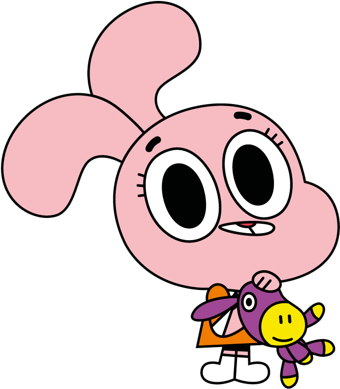 Anais Watterson Holding Toy - Amazing World Of Gumball Sister (753x935)