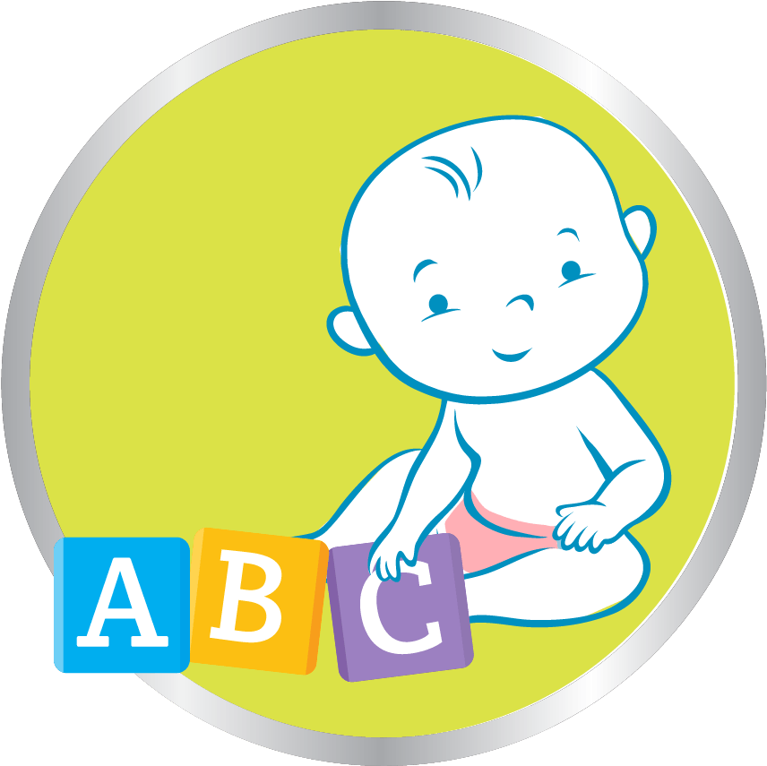 Baby Playing Abc Blocks Icon - Toy Block (939x938)