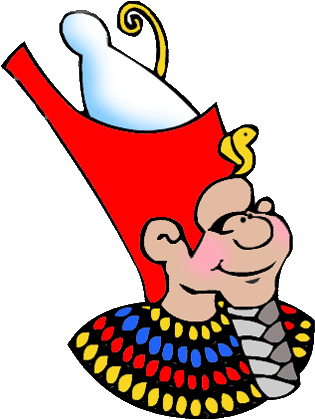 King Menes Double Crown Clipart - King Menes Of Egypt (367x450)