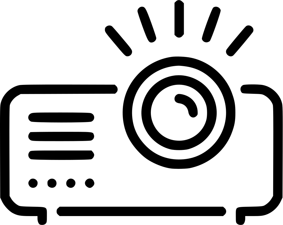 Video Projector Comments - Projector Icon Black Png (981x782)