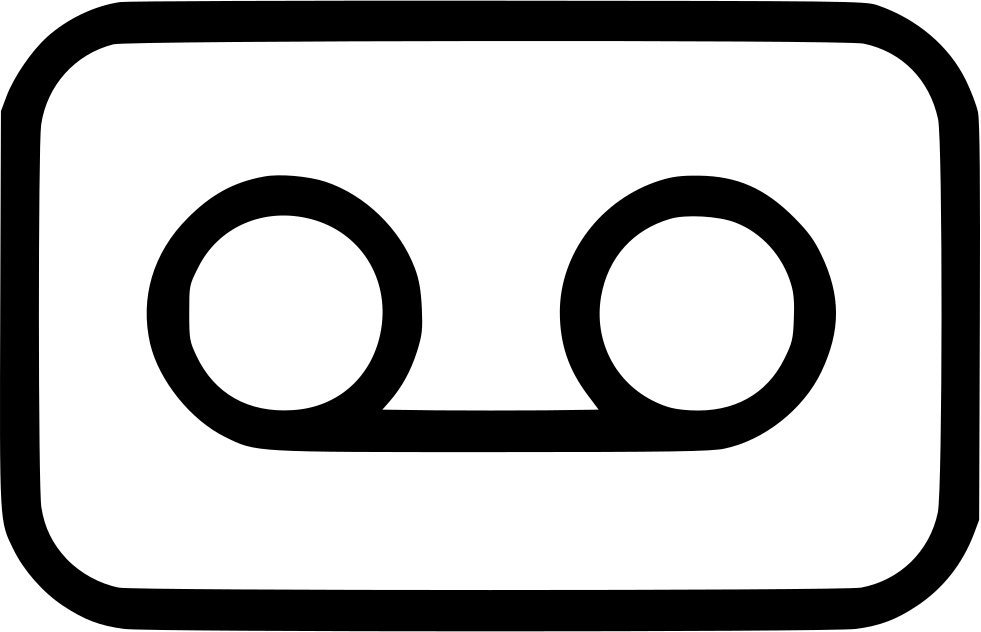 Cassette Audio Cassette Video Cassette Music Film Movie - Video Cassette Icon (981x632)