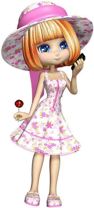 Cute Girl Cartoon 10, Buy Clip Art - Красота [book] (706x720)