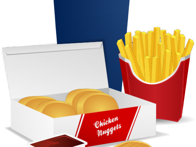 Junk Food Clipart Packaged Food - Chicken Nugget Svg (640x480)