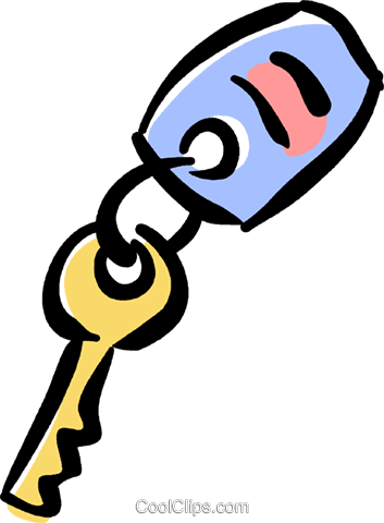 Car Keys Royalty Free Vector Clip Art Illustration - Car Keys Clip Art (353x480)