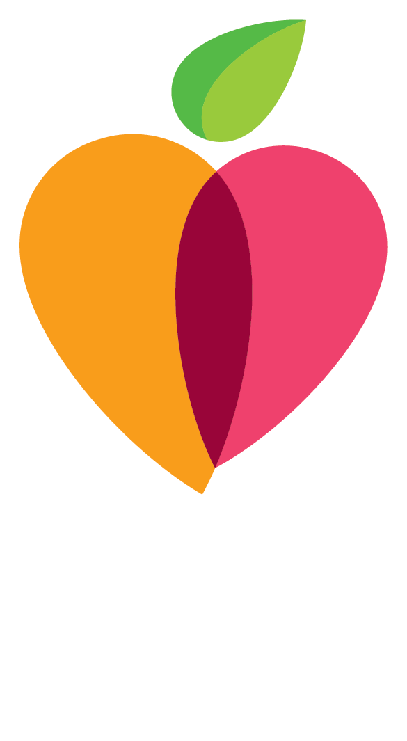 Vertical Logo With White Text And Outline - Graphic Design (585x1065)