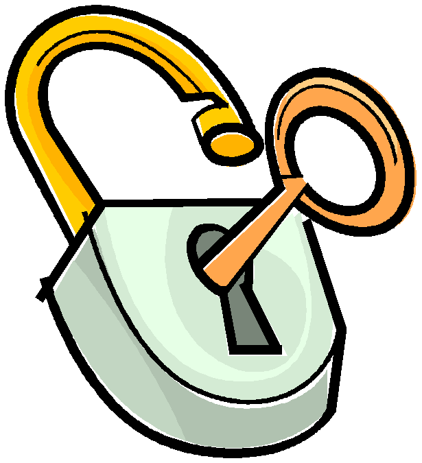 Lock And Key Royalty Free Vector Clip Art Illustration - Key Fitting Into A Lock (600x661)