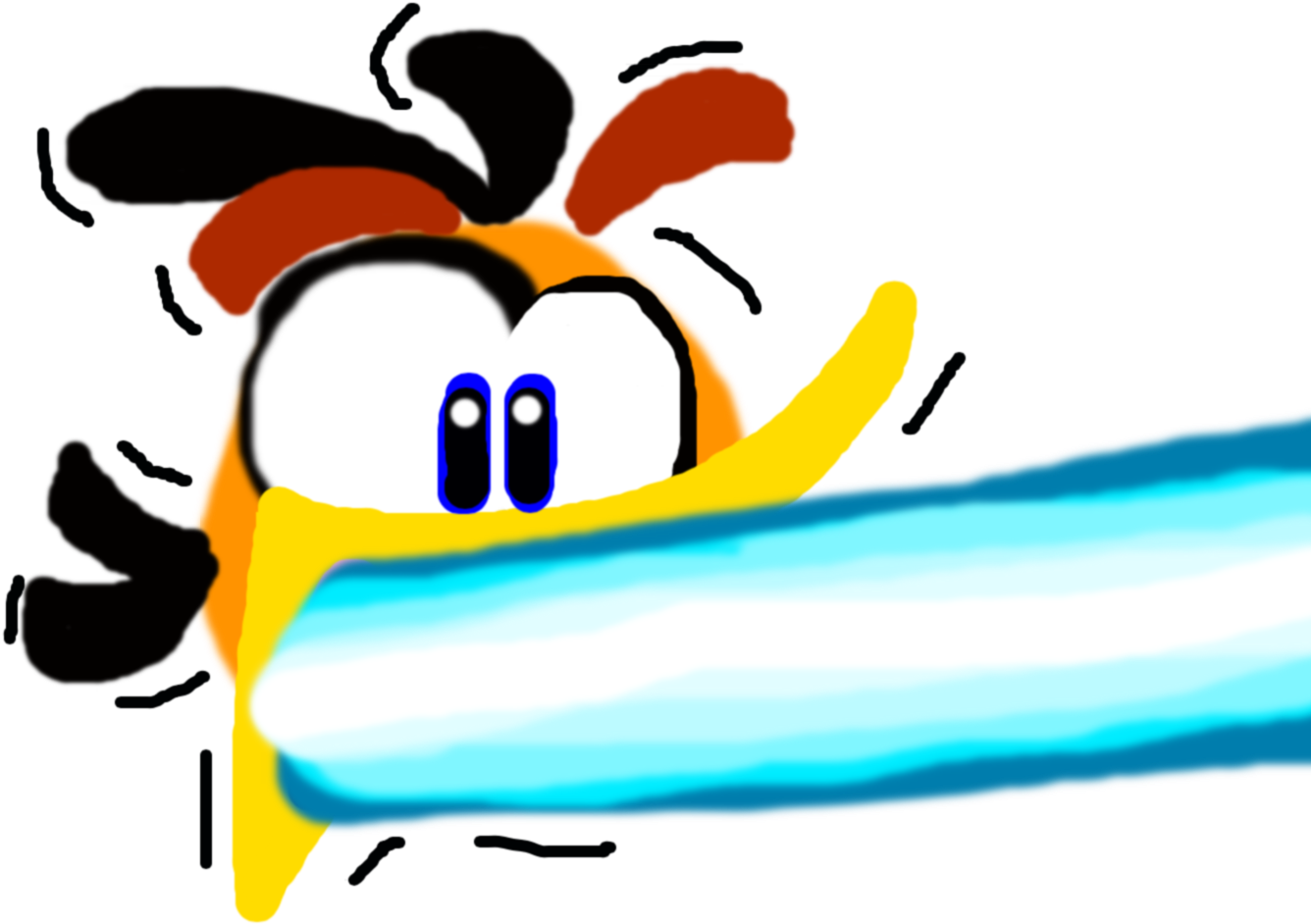 Superandrew418 Orange Bird Does The Shoop Da Whoop - Bubbles The Orange Bird (1350x1020)