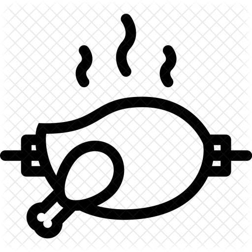 Grilled, Chicken, Food, Drink, Cook, Kitchen Icon - Grilled Chicken Icon (512x512)