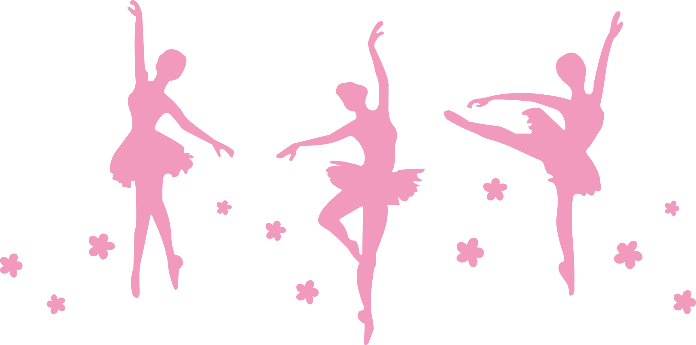 Clip Art Ballerina Clip Art - Ballerinas Clipart (2314x1148)