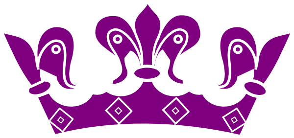 Queen Clipart Purple - Queen Crown Icon Png (600x282)