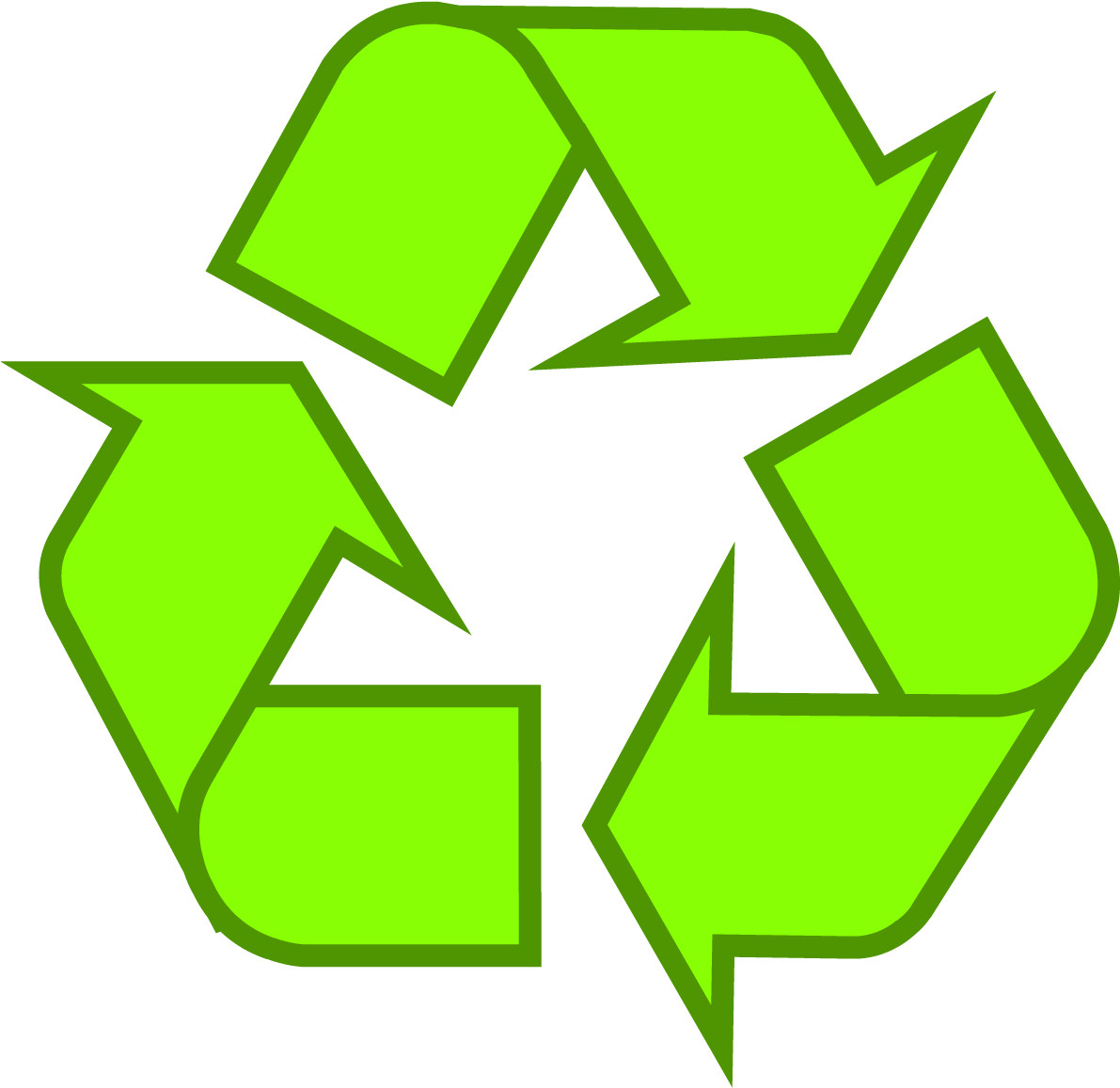 Recycling Symbol Icon Outline Sol - Transparent Background Recyclable Logo (1200x1171)