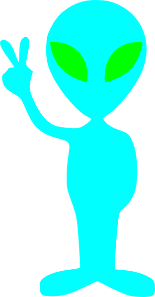 Alien Holding Up Peace Sign (312x599)