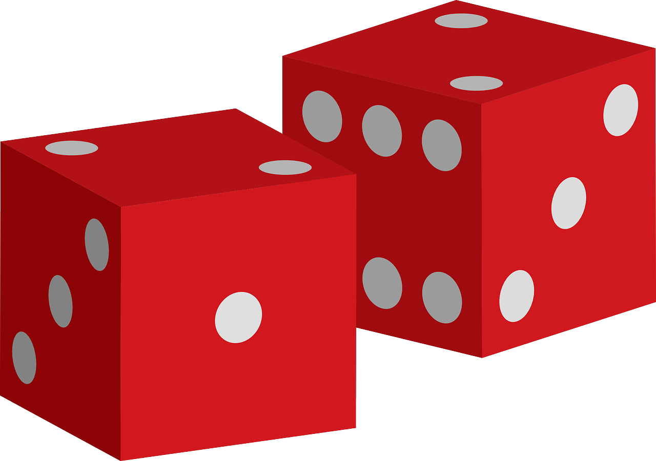 Red Dice Clip Art Image - Red Dice Clipart (1280x900)