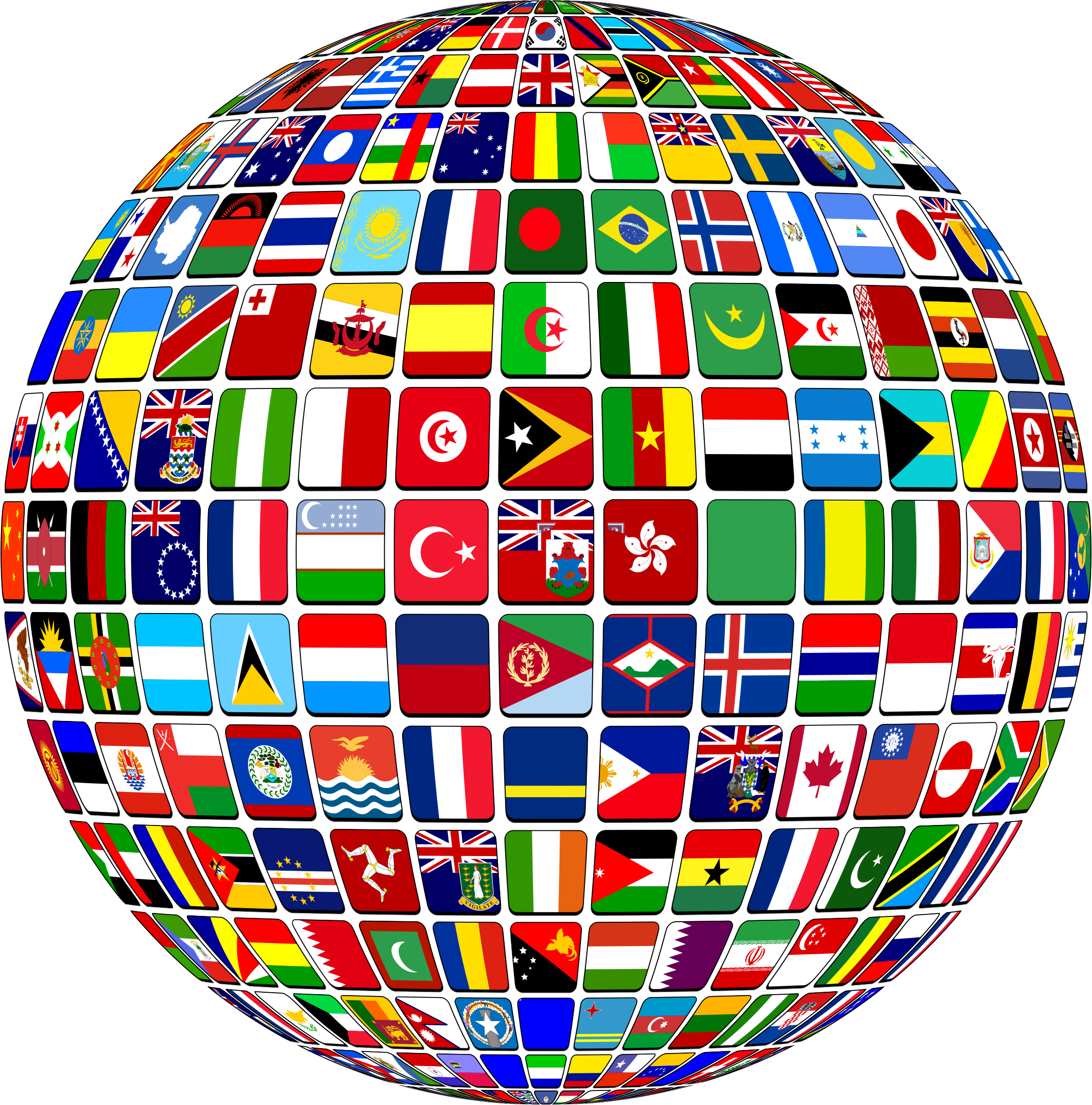 Flag Of World Clipart - World Flag (2246x2273)