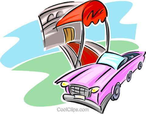 Hotel With Red Carpet Extended To Car Royalty Free - Car At Hotel Clipart (480x375)