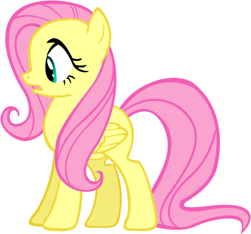 Scared Fluttershy Vector By 30coloredowl - Fluttershy Scared Vector (894x894)