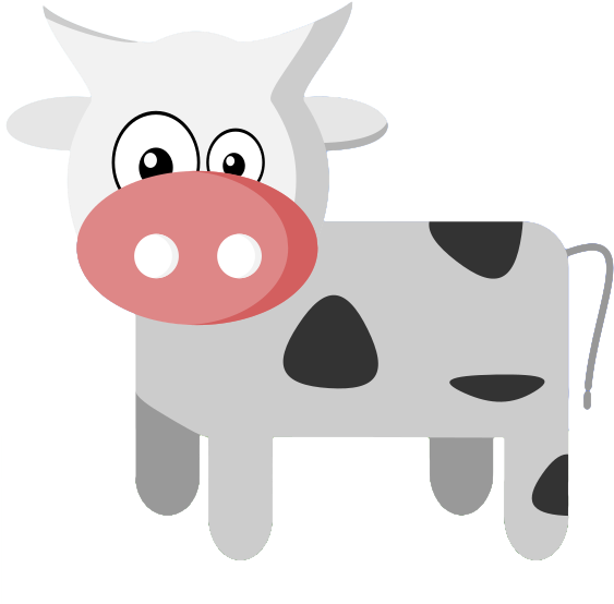 Cow Free To Use Clipart - Nursing At Work Sign (566x594)