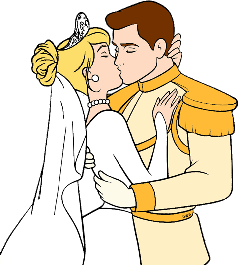 Kisses Clipart Cinderella - Cinderella Prince Charming Clipart (500x539)