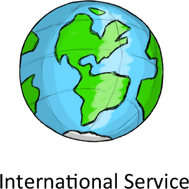 International Service Exemplifies Our Global Reach - Globe Clipart (380x379)