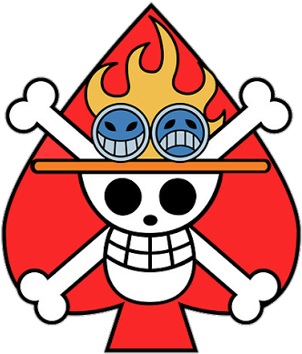Ace Jolly Roger Render By Kushikimotoamvs - One Piece Ace Jolly Roger (490x654)