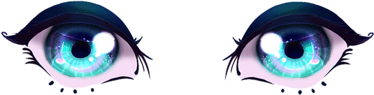 Anime Eyes Transparent Tumblr Pictures To Pin On Pinterest - Анимация Глаза (600x237)