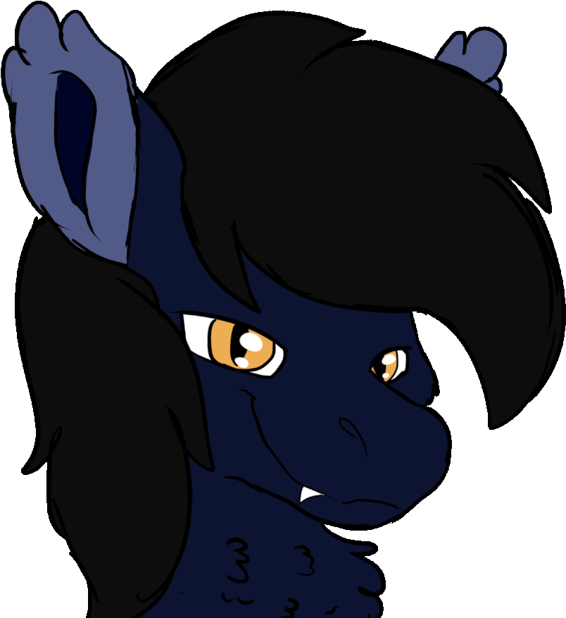 Euspuche, Bat Pony, Eyes Closed, Looking At You, Oc, - Cartoon (1024x1024)