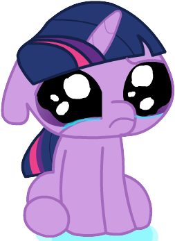 Sweet "puppy-eyes" Pony Crying - Twilight Sparkle Crying (556x405)