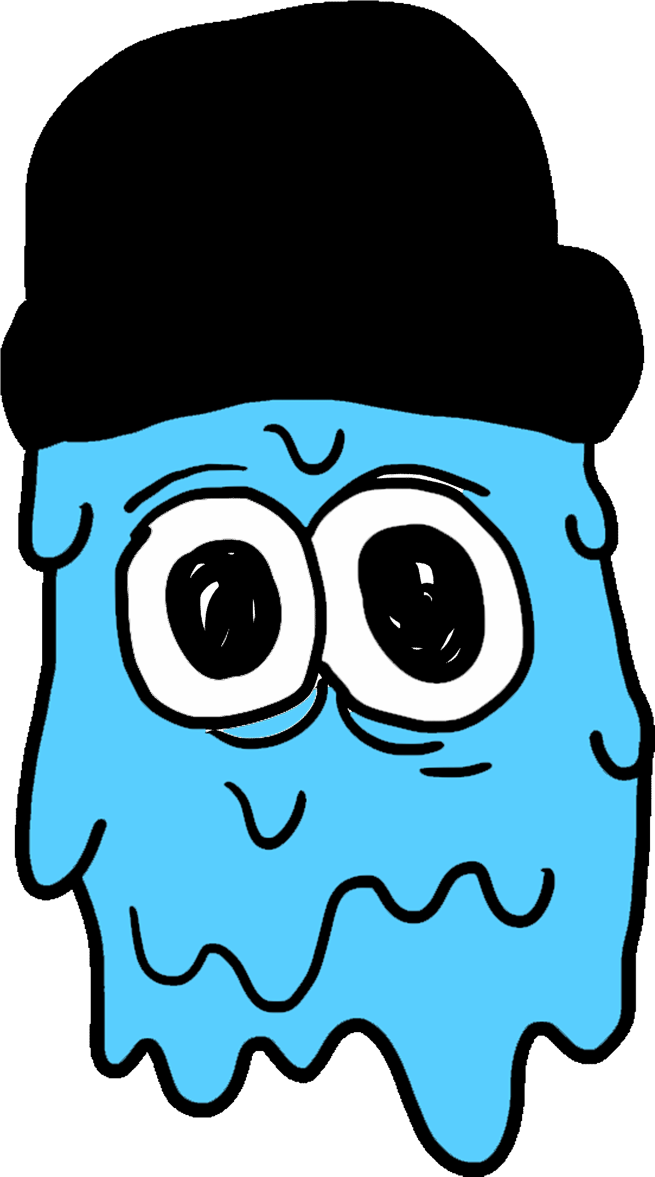 Big Eyes Character Sticker By Deladeso - Giphy (3000x3000)
