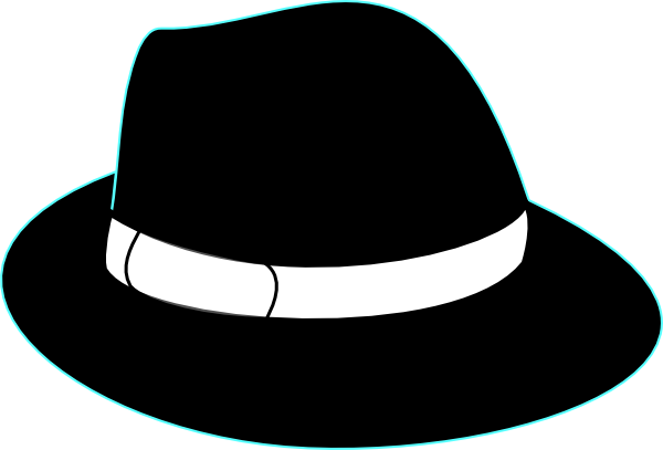 Gangster Hat Clip Art (600x407)