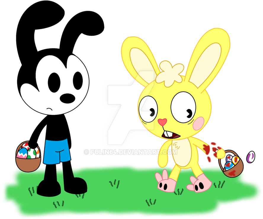 Happy Easter Day By Fulin64 - Cartoon (900x759)