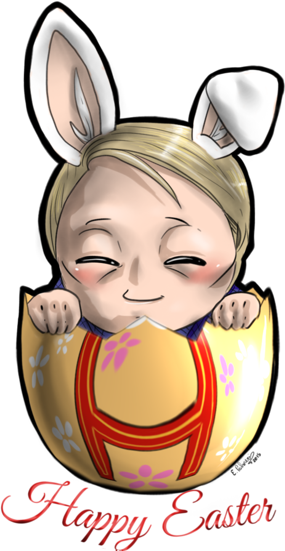 Happy Easter 2015 By Furiarossaandmimma - Cartoon (703x1136)