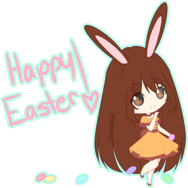 Velvet Scarletina Says Happy Easter [speedpaint] By - Easter (655x655)