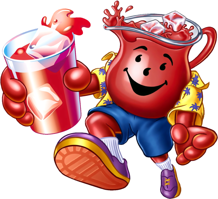 Kool Aid Man With Kool Aid - Kool Aid Jammers Guy (1398x1260)