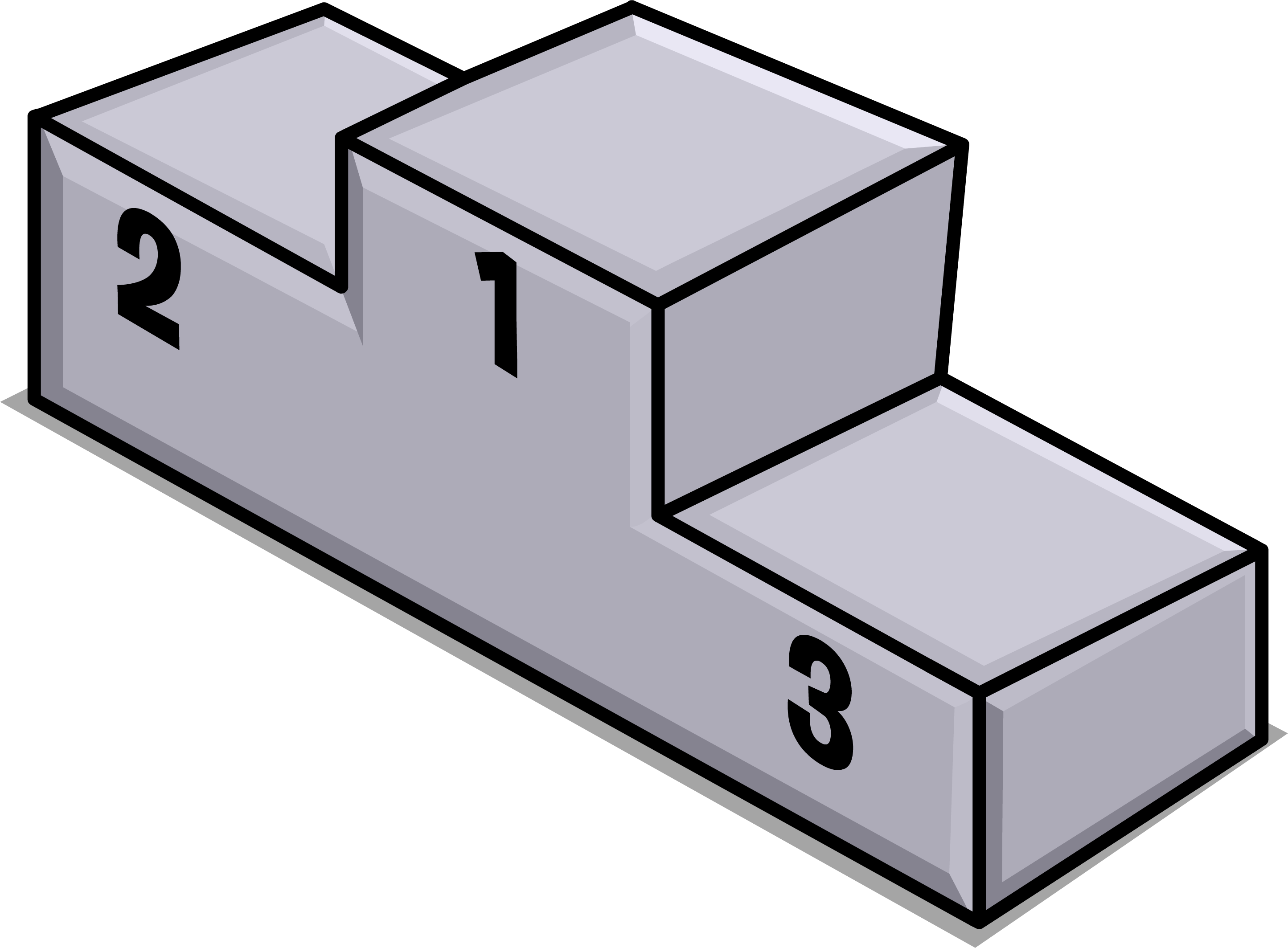 Winners Podium Sprite 002 - Disegni Da Colorare Cubo (2890x2128)