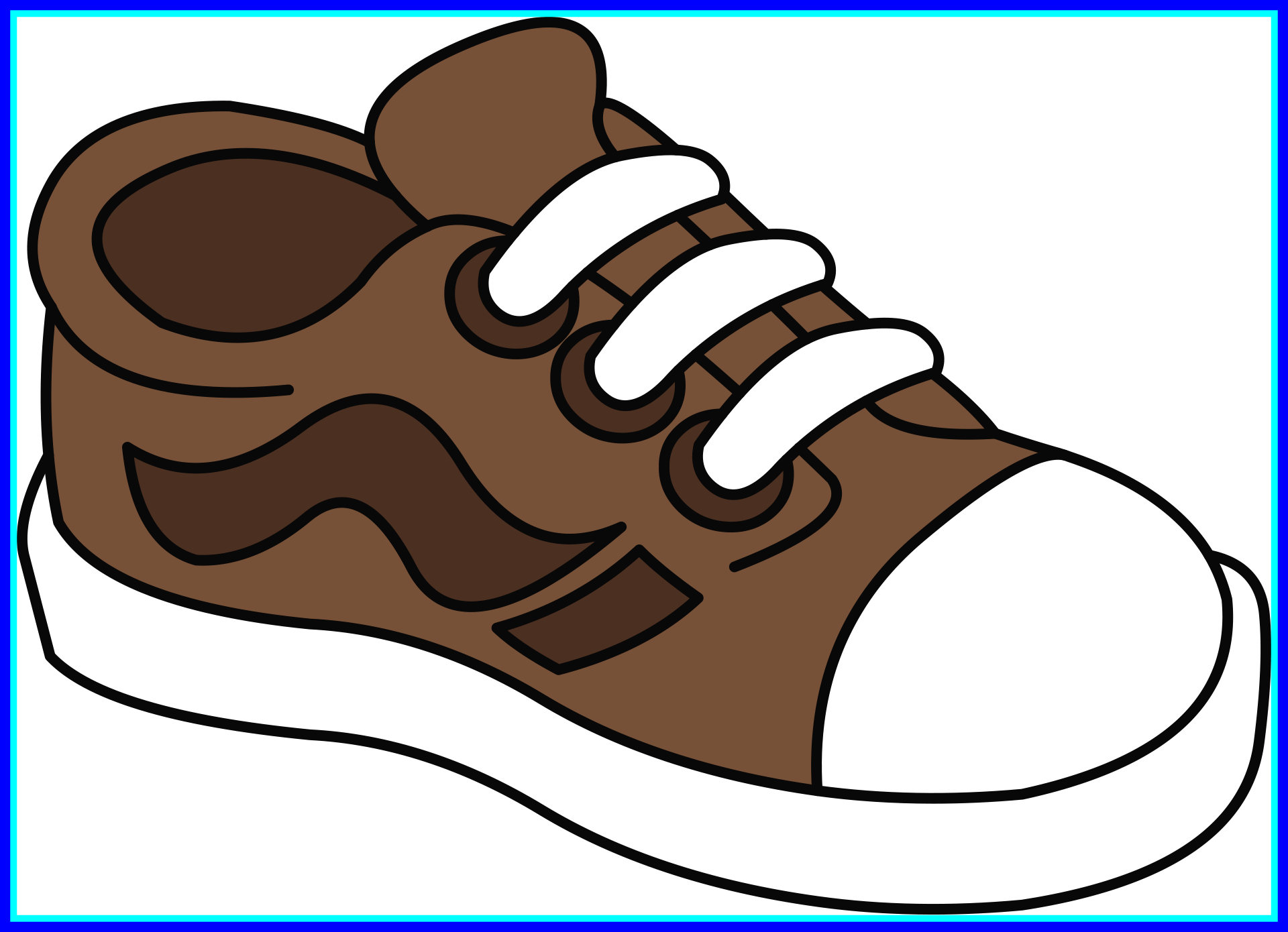 Shoes Clipart Cute Shoes Clipart Best Tenis Color Kids - One Shoe Clip Art (1920x1390)