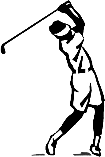 20th Annual Golf Tournament - Golf Silhouette (359x527)