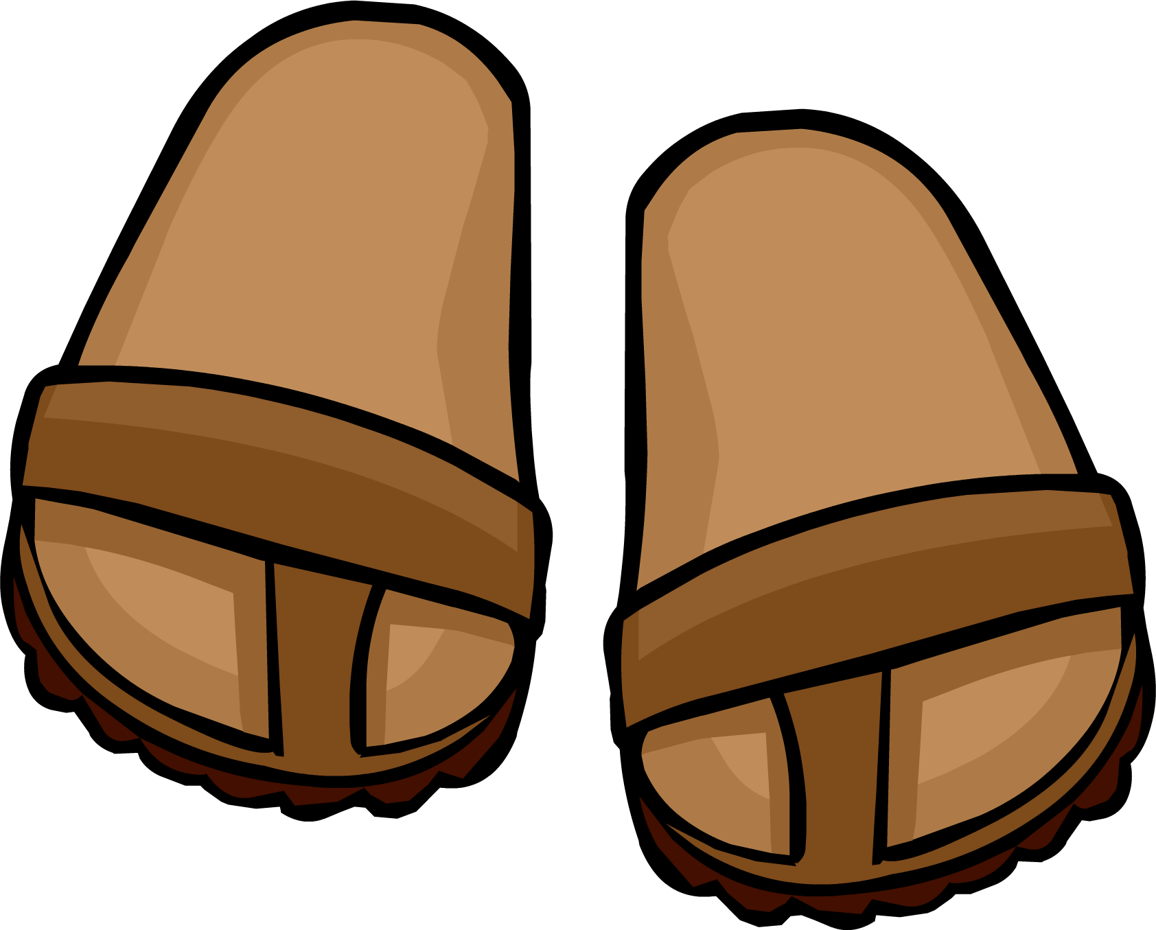 Brown Sandals - Brown Sandals Clipart (1684x1355)
