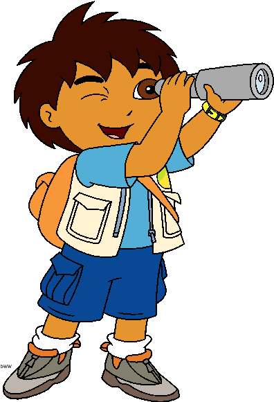 Explorer Boy Mascot - Diego Clipart (411x581)