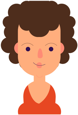 Hair Clipart Transparent Background - Rostros A Lapiz Con Pelo Chino (512x512)