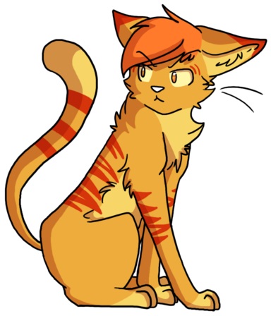 A Lovely Silver Tabby She-cat With Blue Eyes Story - Lionblaze From Warrior Cats (400x500)