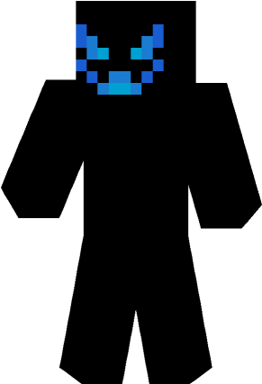 Killbot Appears To Have A Mostly Black Skin, Blue Eyes - Minecraft Spiderman (290x433)