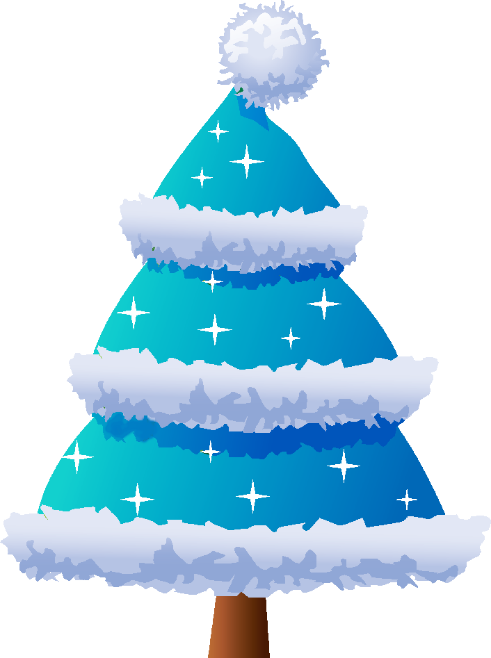 Blue Christmas Tree - Christmas Tree Clipart Blue (706x947)